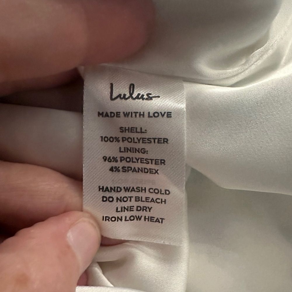 New! Lulus Bow Figure Ivory Floral Bow Back Mini Dress a Sz M - Picture 5 of 6